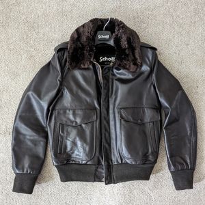 Schott NYC 184sm A-2 Leather Jacket Size 38